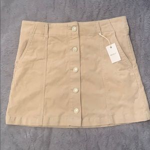 Brand new F21 corduroy khaki skirt Size 28